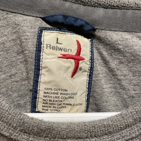 Relwen Thermal Pocket Crew Charcoal Size Large Men's - Picture 3 of 6